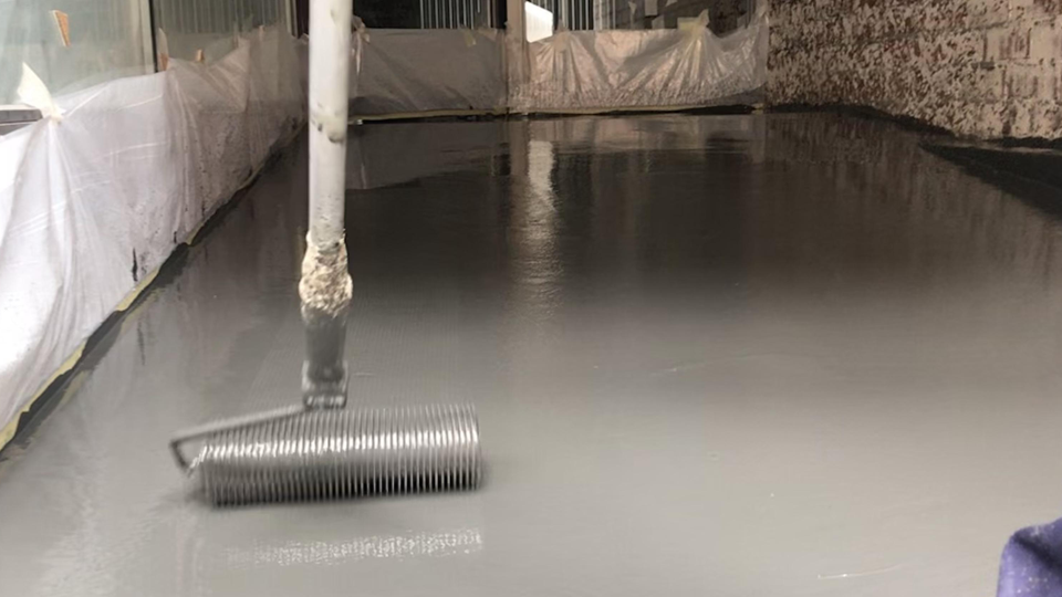 pavimentación de gimnasio